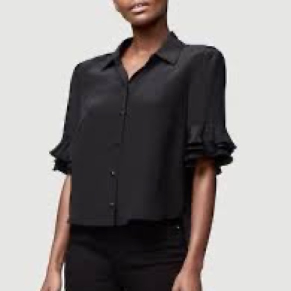 NWT Frame Ruffle sleeve top